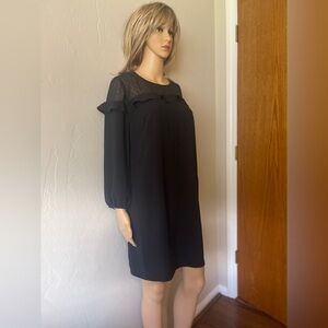 LOFT Black Long Sleeve Dress